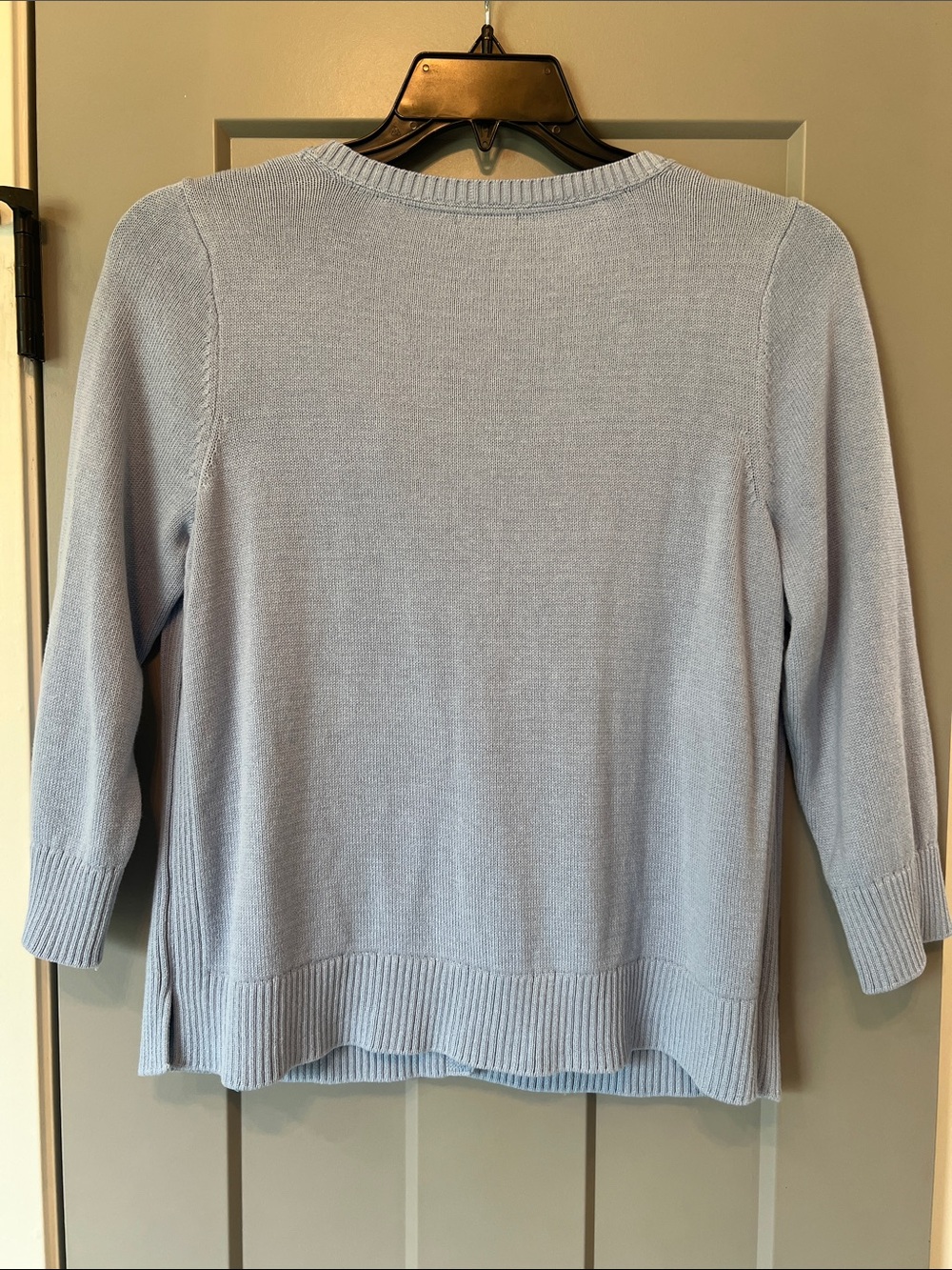 J Jill Light Blue Button-Front Cardigan Medium Petite - Picture 8 of 11